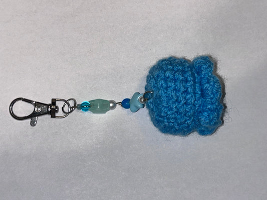 Crochet Jelly Octopus Keychain