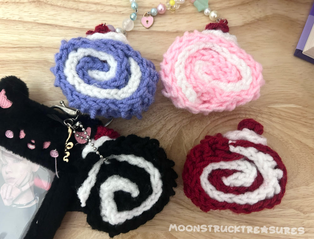 Roll Cake Keychains