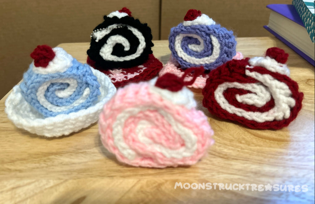 Roll Cake Keychains