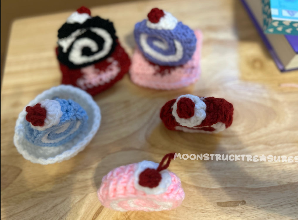 Roll Cake Keychains